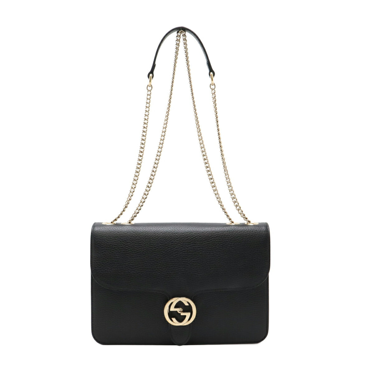 Gucci Interlocking Shoulder Bag Leather Bag 6