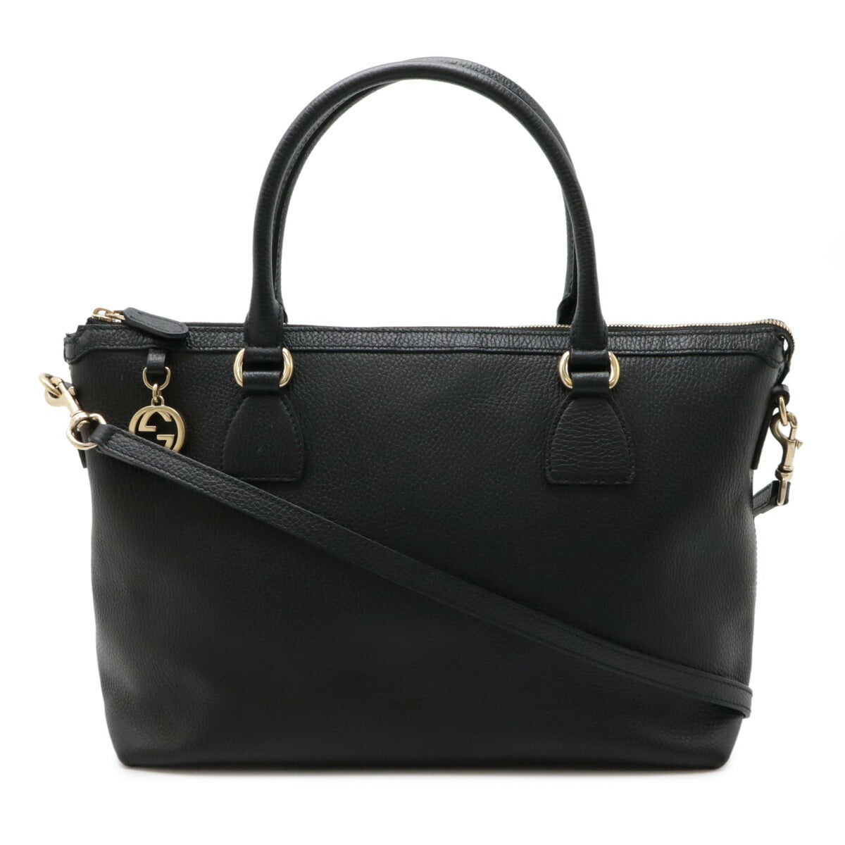 Gucci Interlocking 2Way Bag Leather Travel Bag
