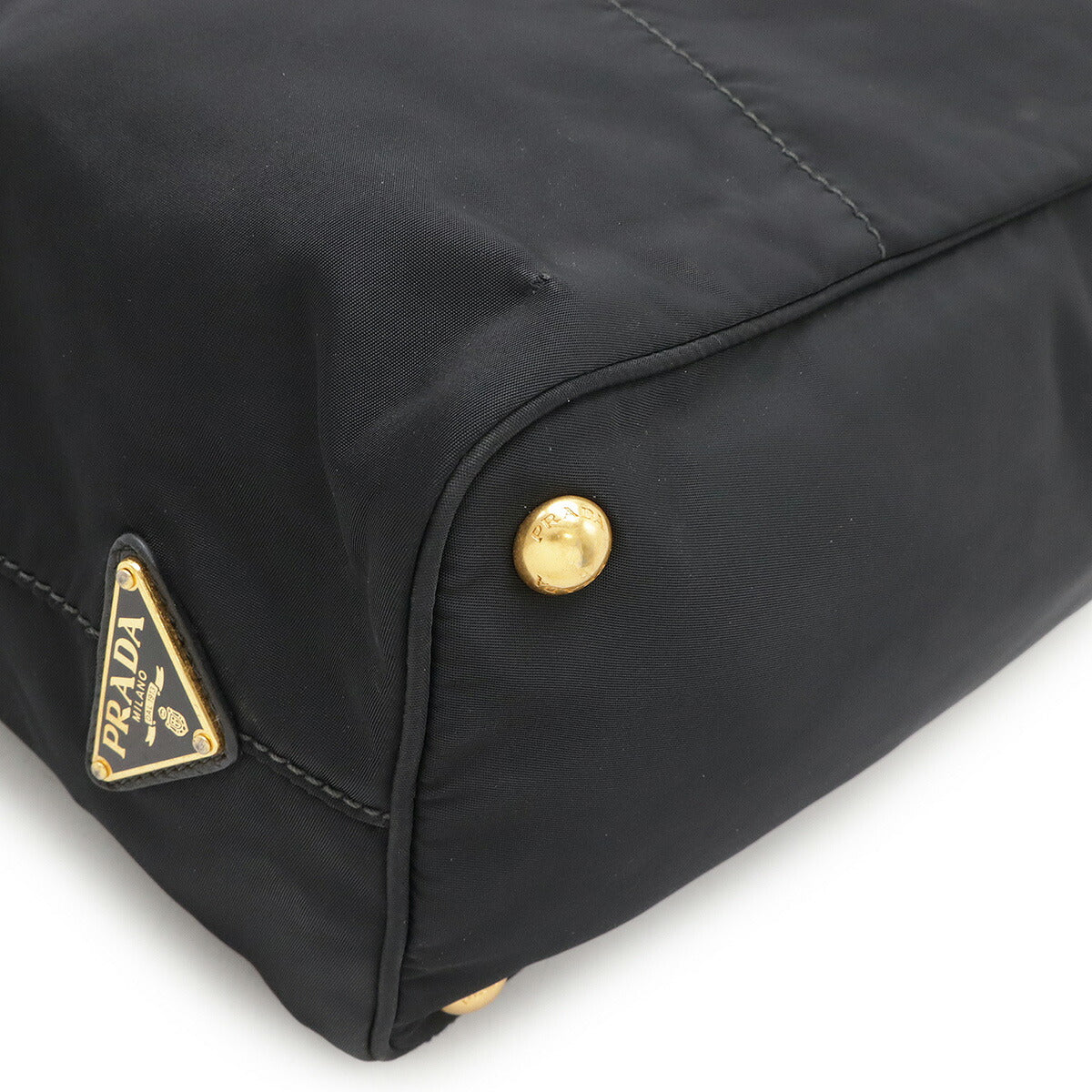 Prada Jacquard 2Way Bag Leather Nylon Logo Travel Bag Leather 2Way Bag