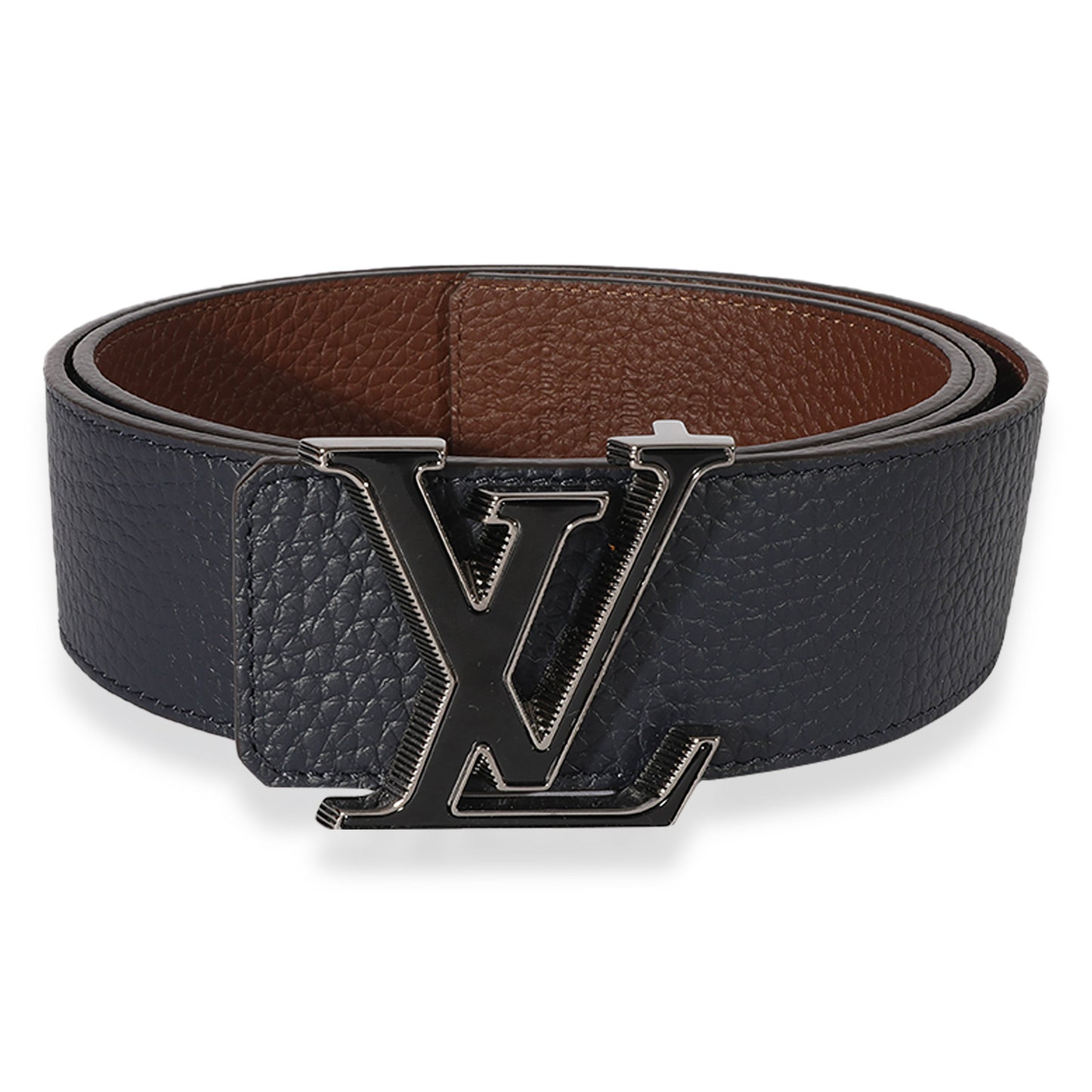 Louis Vuitton Tilt 44 90 Monogram Leather Black Belt