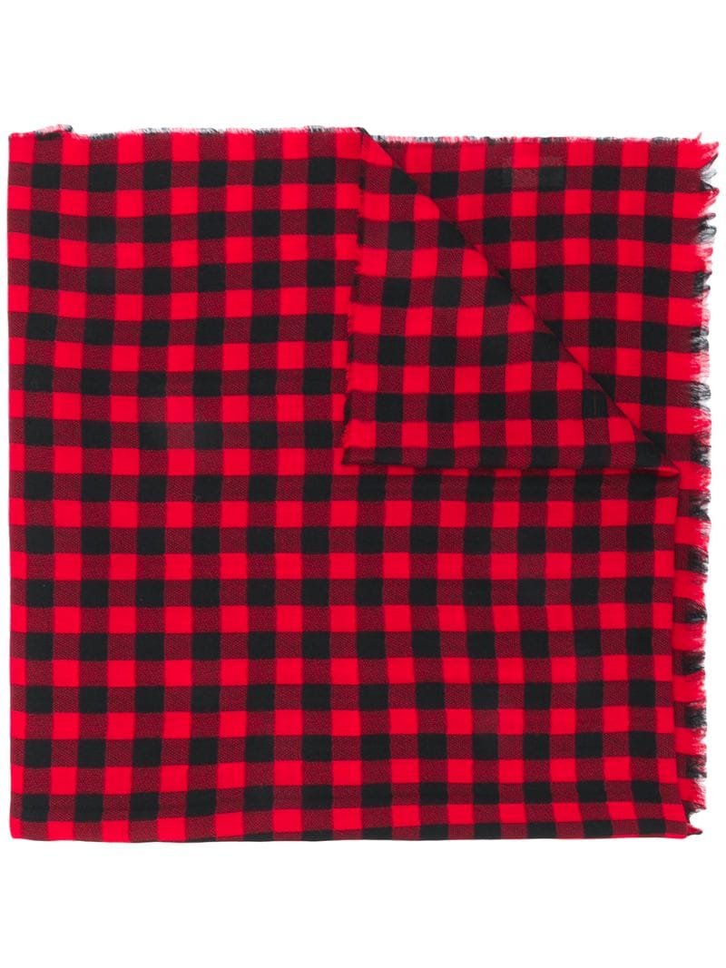 Gucci - appliqué scarf - men - Polyester/Wool/Cotton/Acrylic - One Size - Red