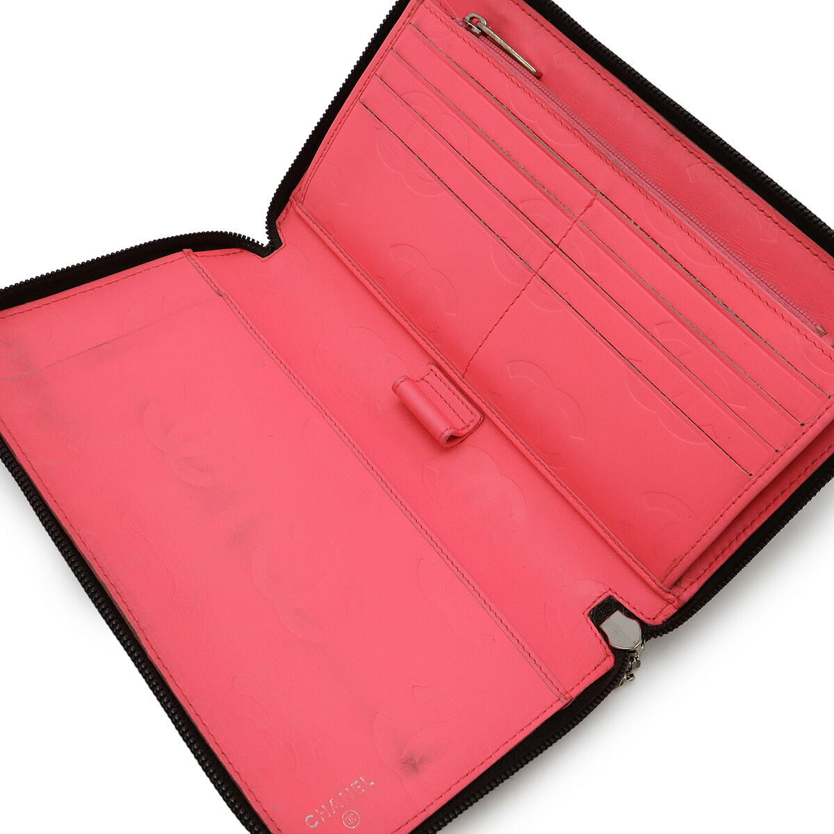 Chanel Cambon Line Organizer Leather Wallet