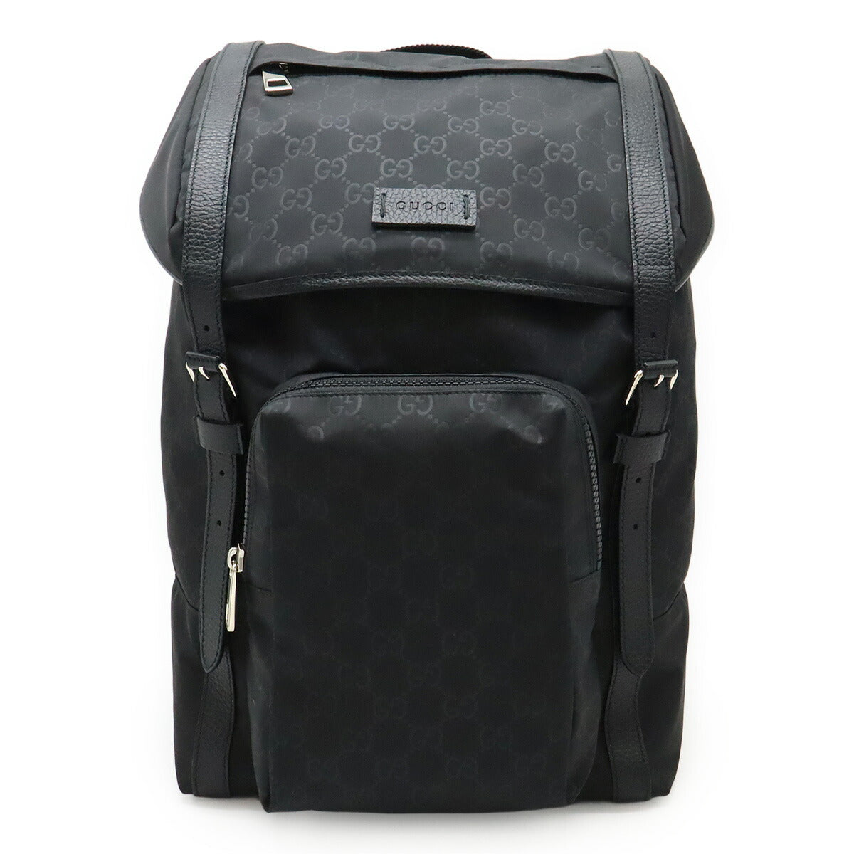 Gucci Backpack Leather Nylon Leather Backpack