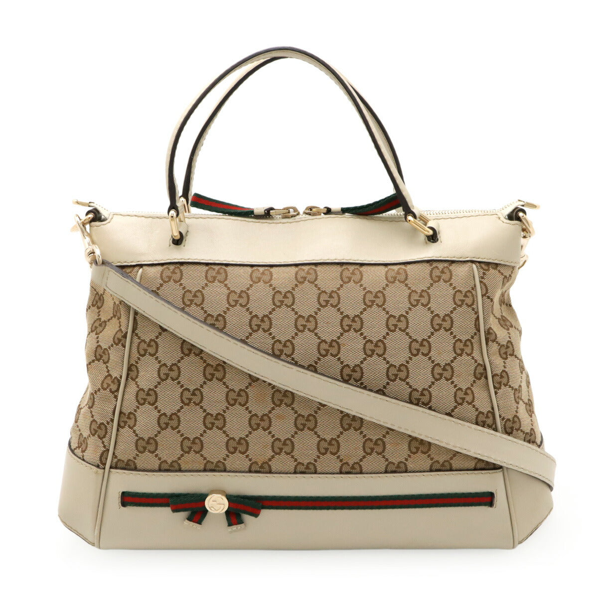 Gucci 2Way Handbag Canvas Travel Bag Handbag 3