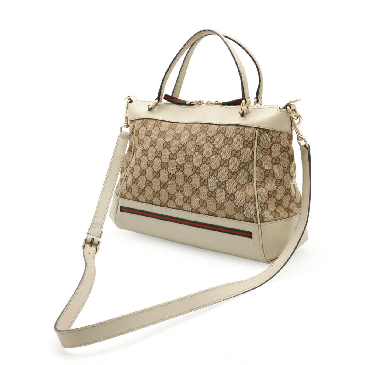 Gucci 2Way Handbag Canvas Travel Bag Handbag 3