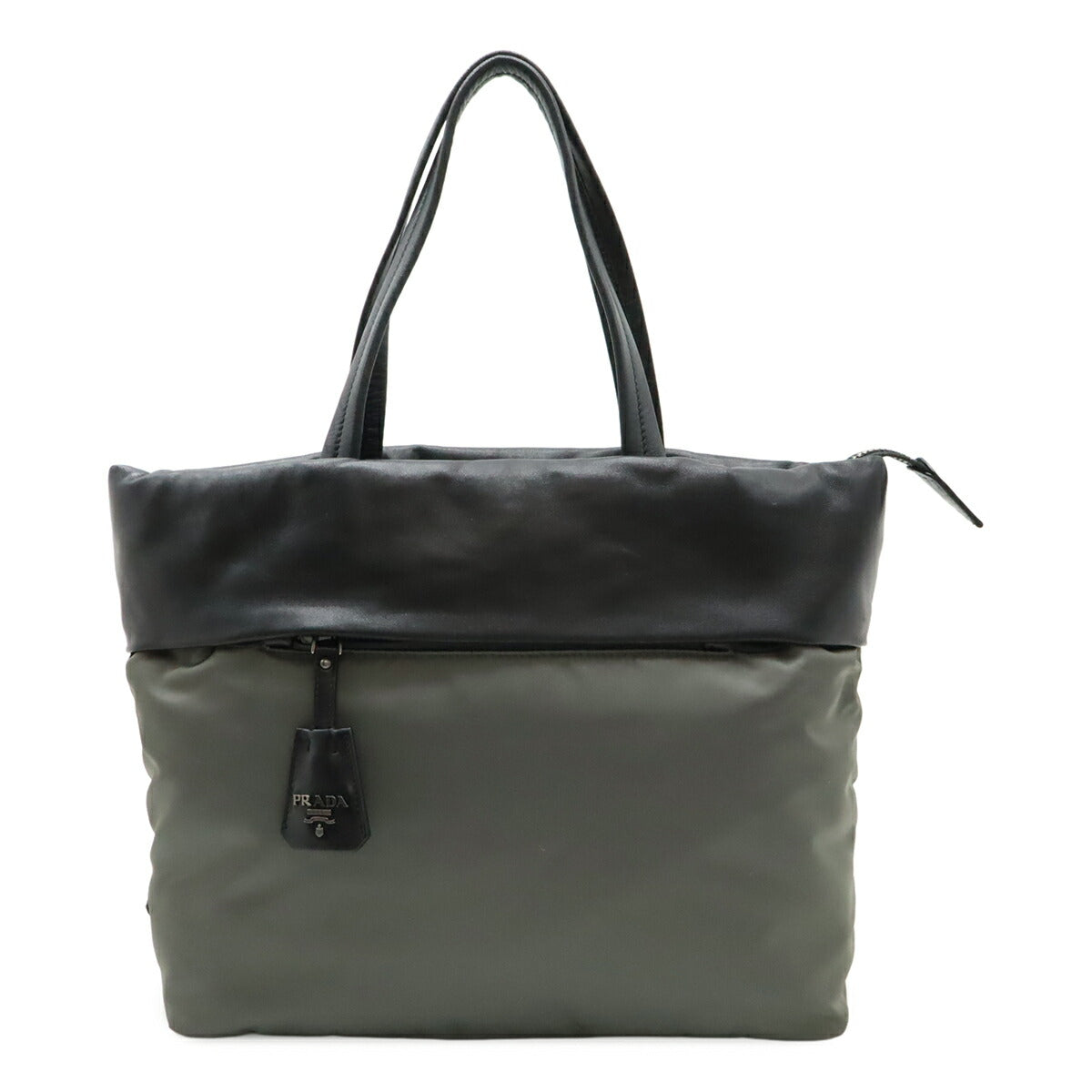 Prada 1Bg047 Nappa 2Way Tote Bag Leather Nylon