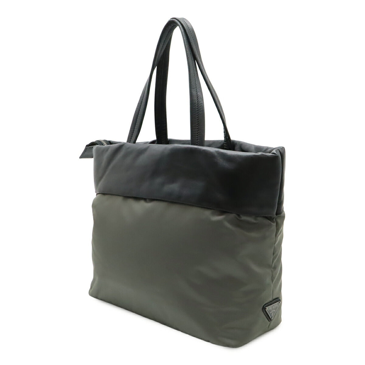 Prada 1Bg047 Nappa 2Way Tote Bag Leather Nylon