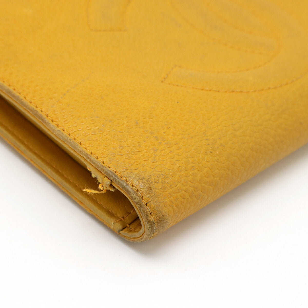 Chanel Coco Mark Caviar Leather Long Wallet