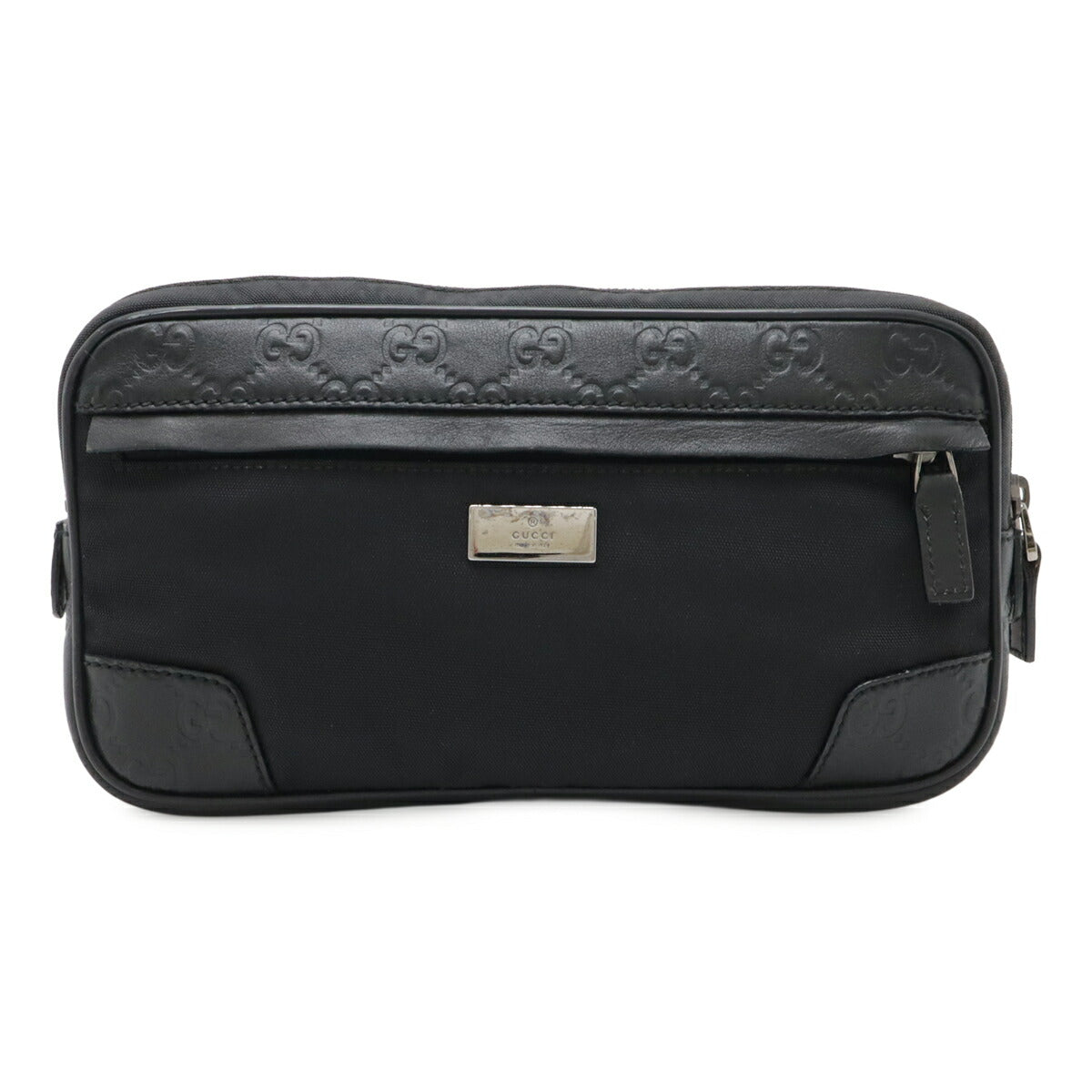 Gucci Signature Waist Bag Canvas Nylon Travel Bag