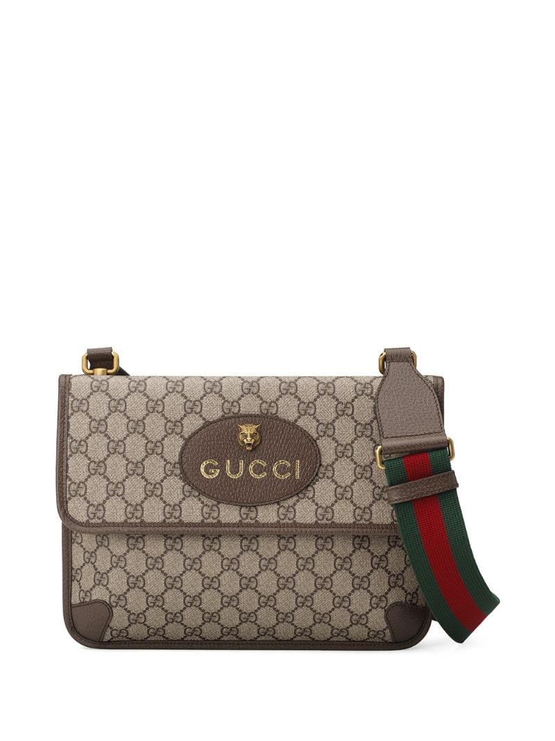Gucci - GG Supreme messenger bag - men - Canvas - One Size - NEUTRALS