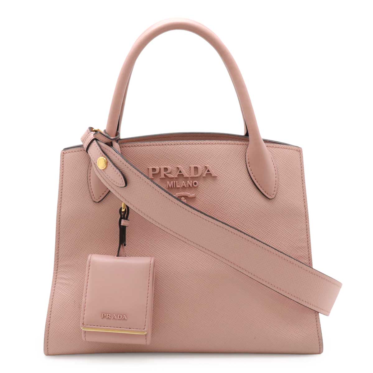 Prada Monochrome 2Way Bag Saffiano Travel Bag 2Way Bag 1