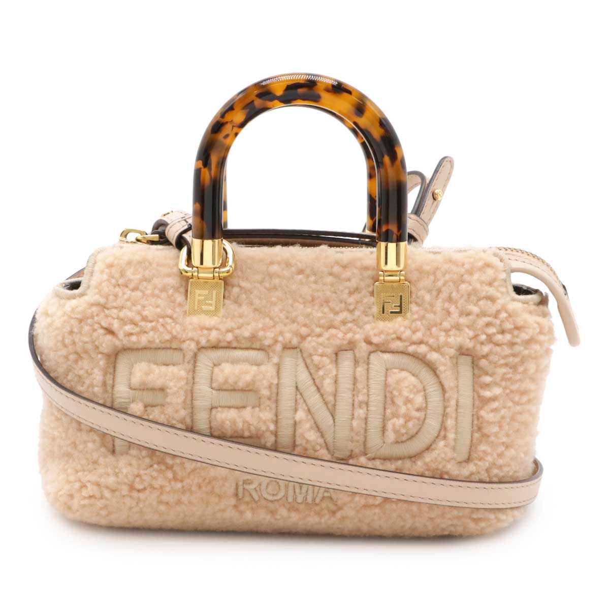 Fendi By The Way Shearling 2Way Bag Travel Bag