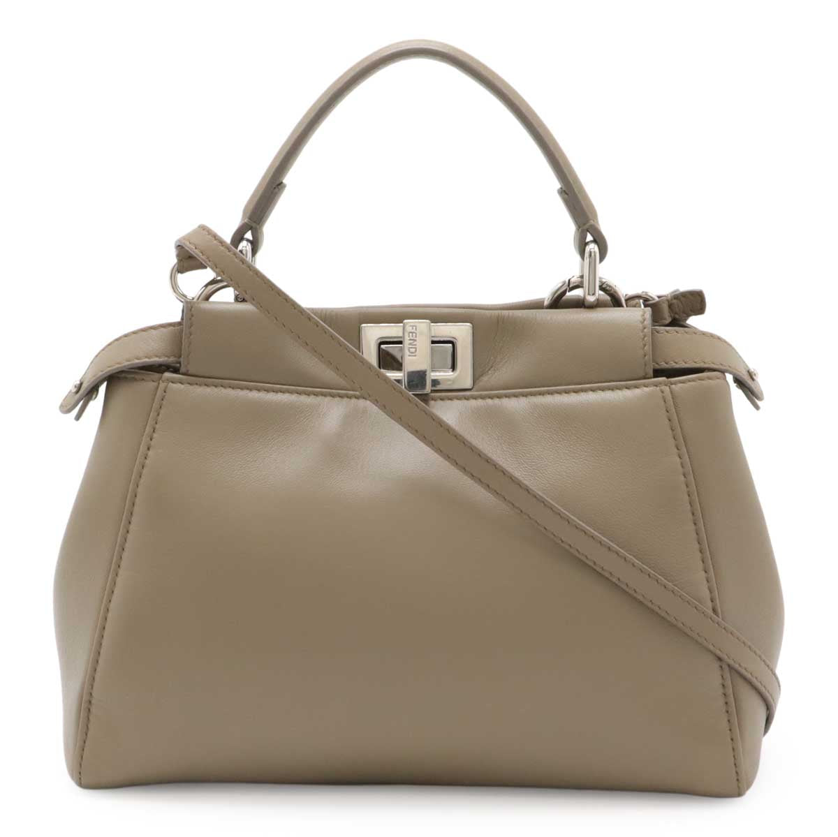 Fendi Peekaboo 2Way Bag Leather Travel Bag Leather 2Way Bag