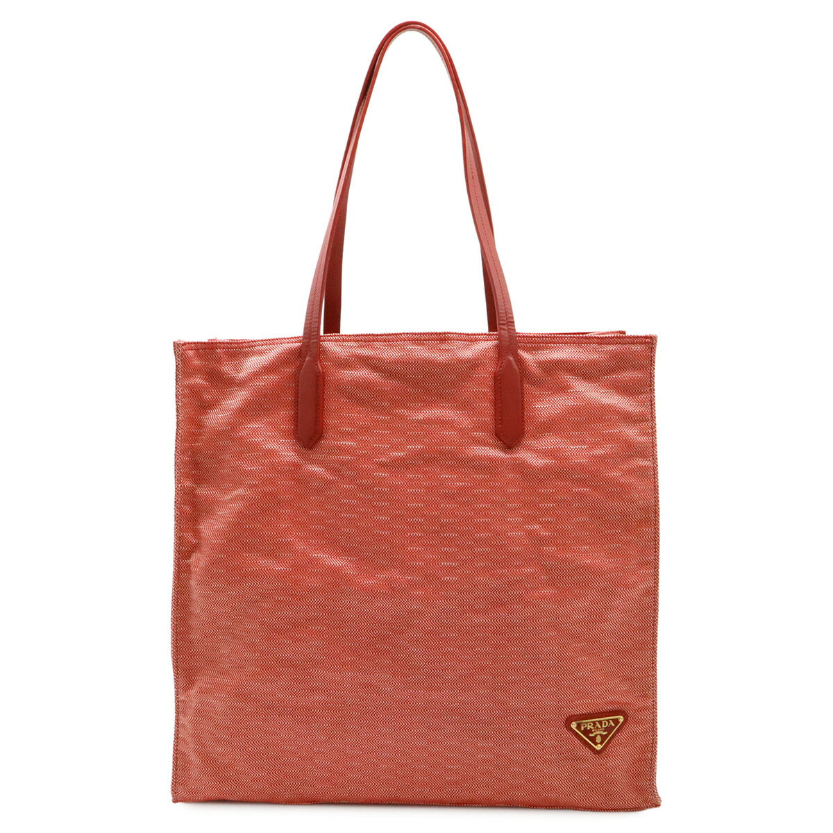 Prada Tessuto Stuoia 2Way Bag Leather Canvas Travel Bag