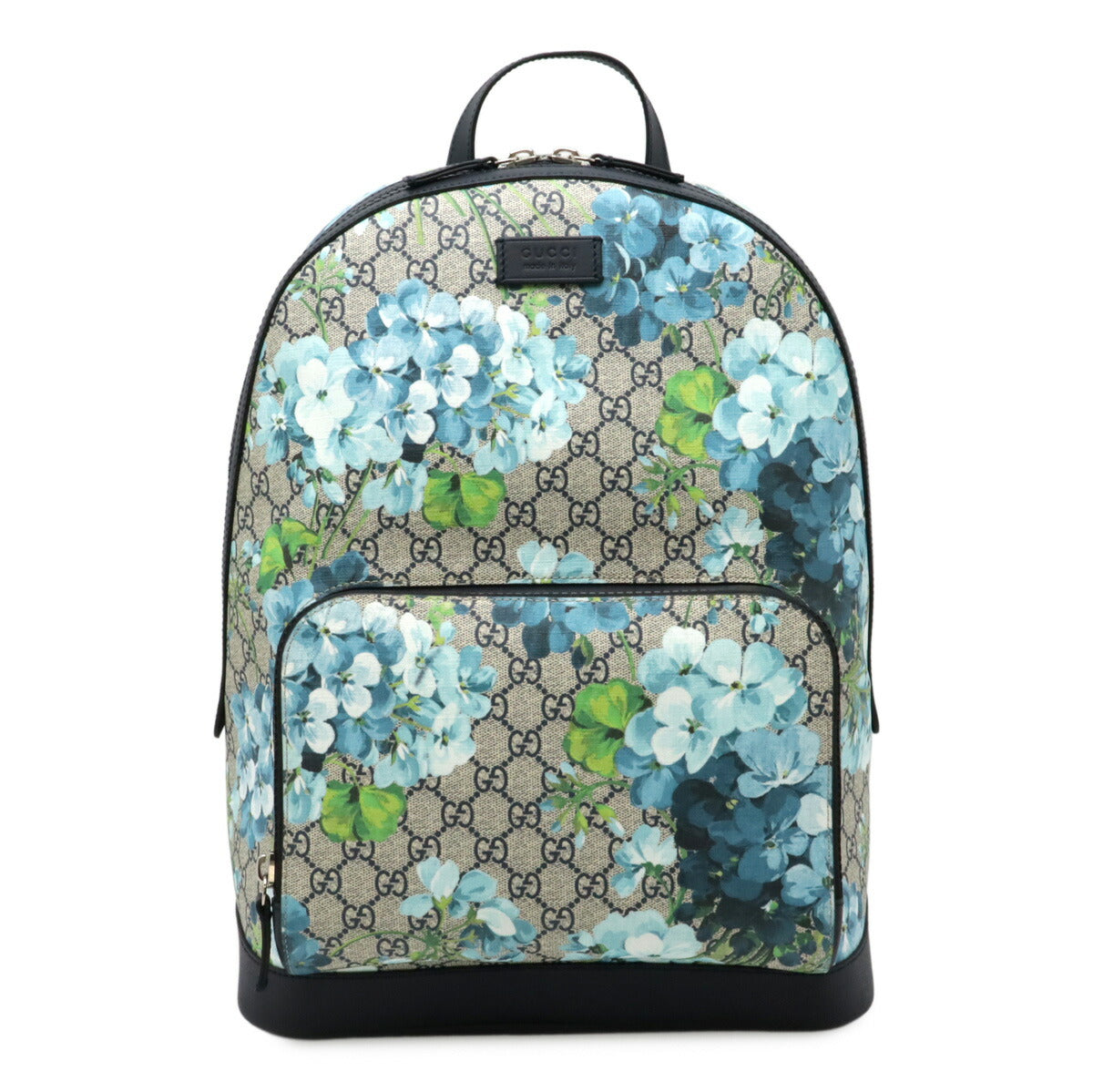 Gucci Blooms Supreme Coated Backpack Canvas Leather Backpack