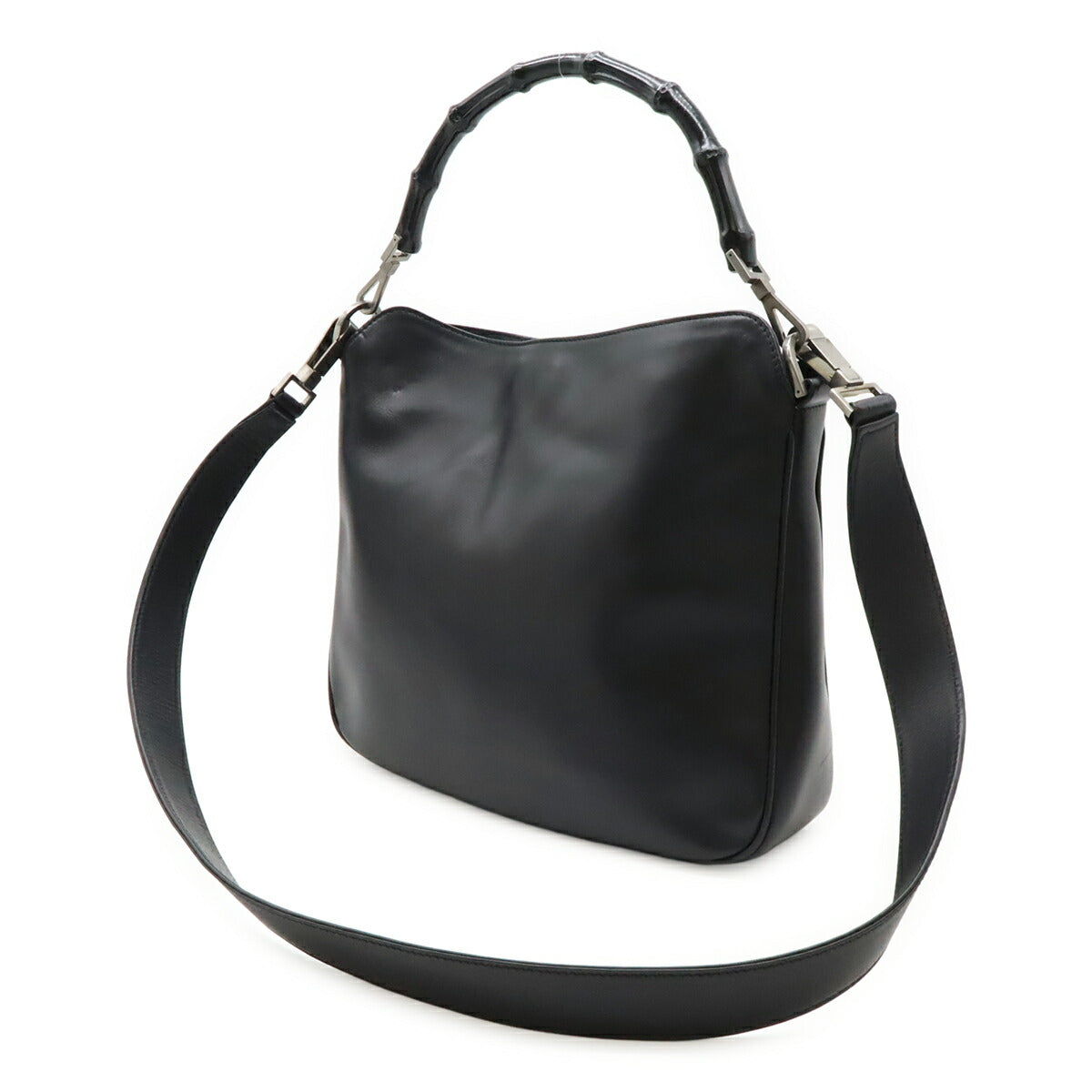 Gucci Bamboo 2Way Bag Leather Travel Bag Bag 15