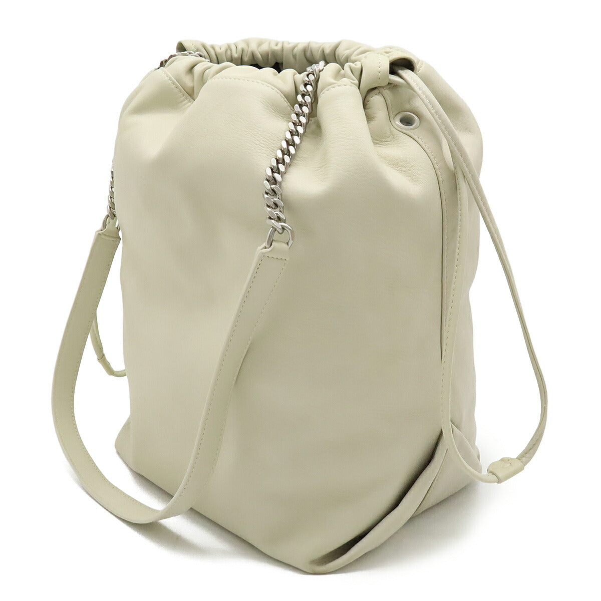 YSL Saint Laurent Teddy Pochon Shoulder Bag Leather