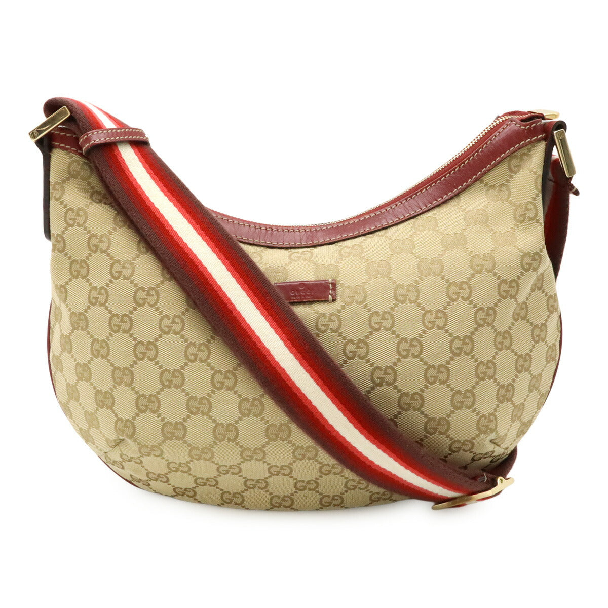 Gucci Shoulder Bag Leather Canvas Bag 12