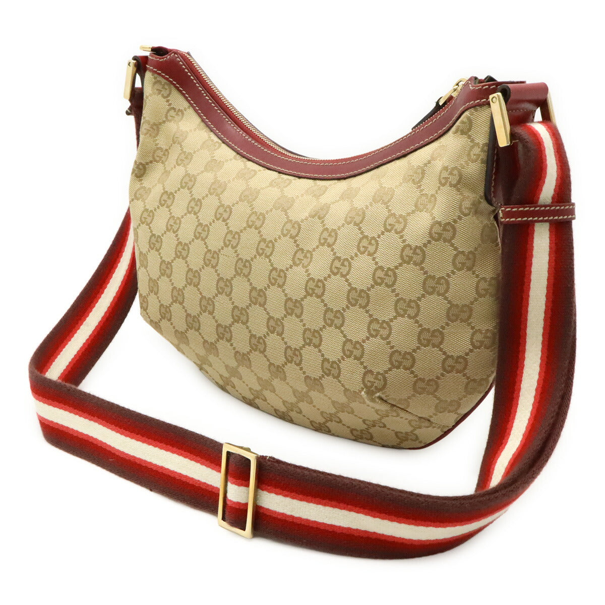 Gucci Shoulder Bag Leather Canvas Bag 12