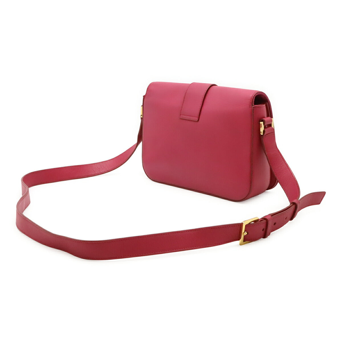 YSL Saint Laurent Paris Ligne Shoulder Bag Leather