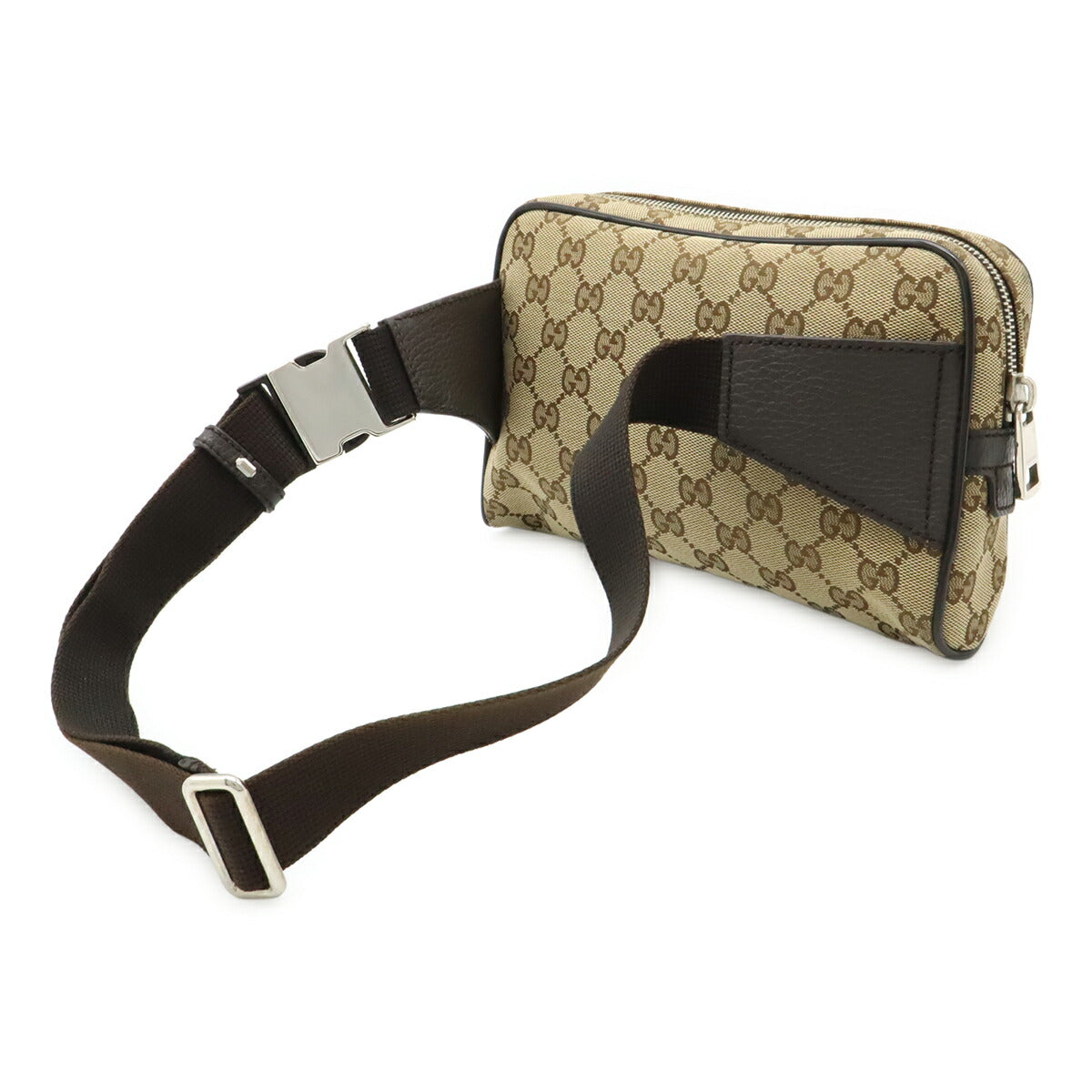 Gucci Waist Bag Leather Canvas Travel Bag