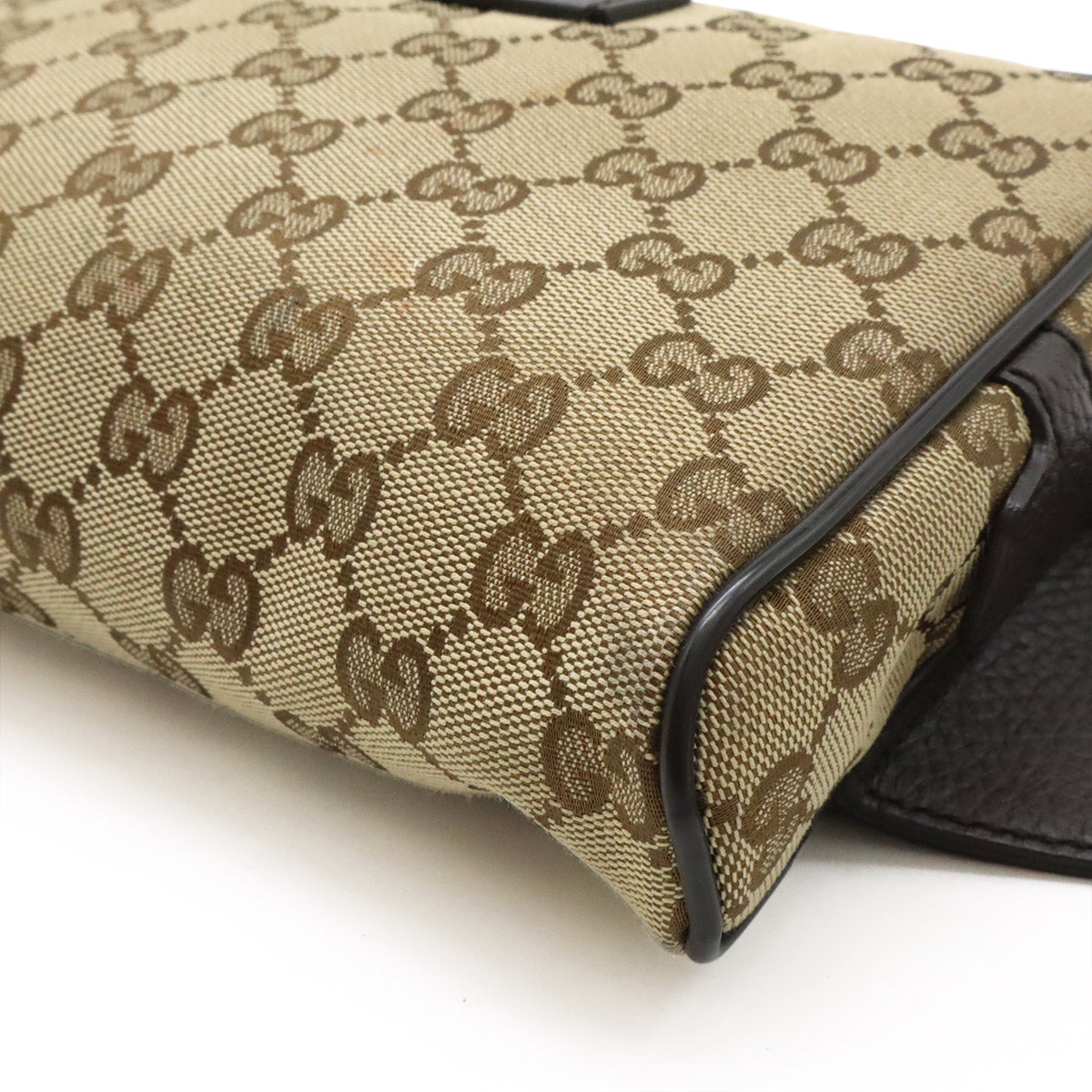 Gucci Waist Bag Leather Canvas Travel Bag