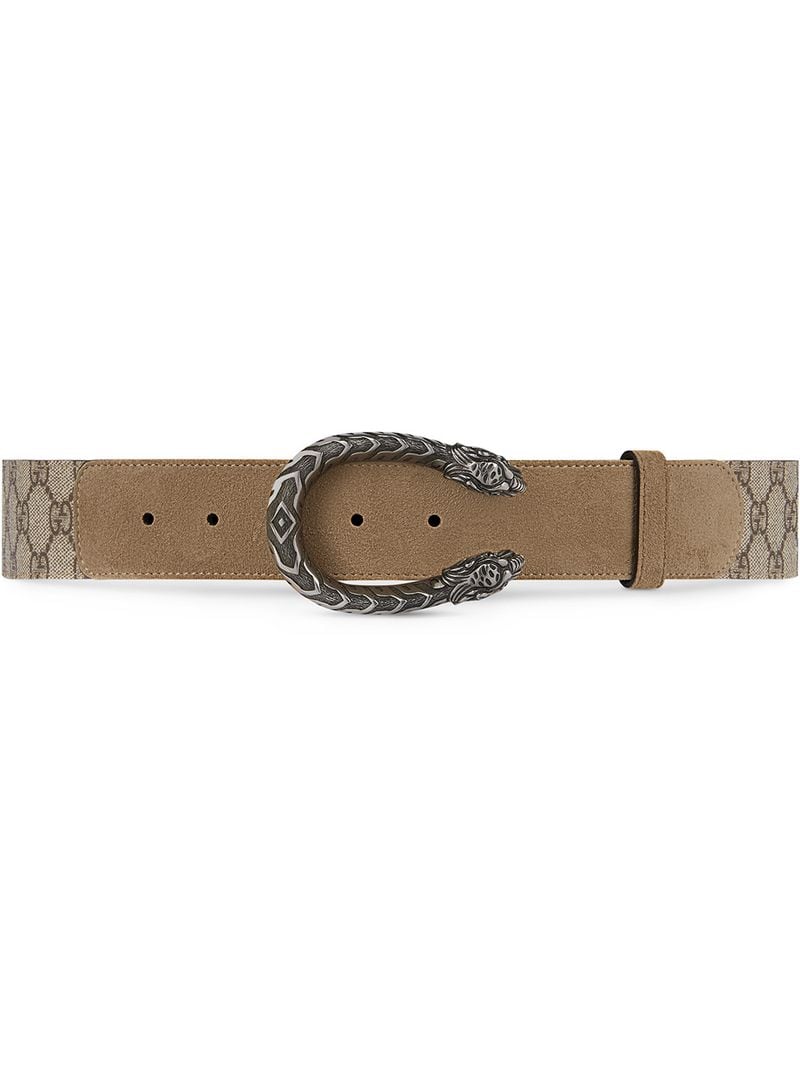 Gucci - Dionysus GG Supreme belt - women - Canvas/Suede/metal - 75, 85, 90, 105, 80, 95, 70, 100 - NEUTRALS