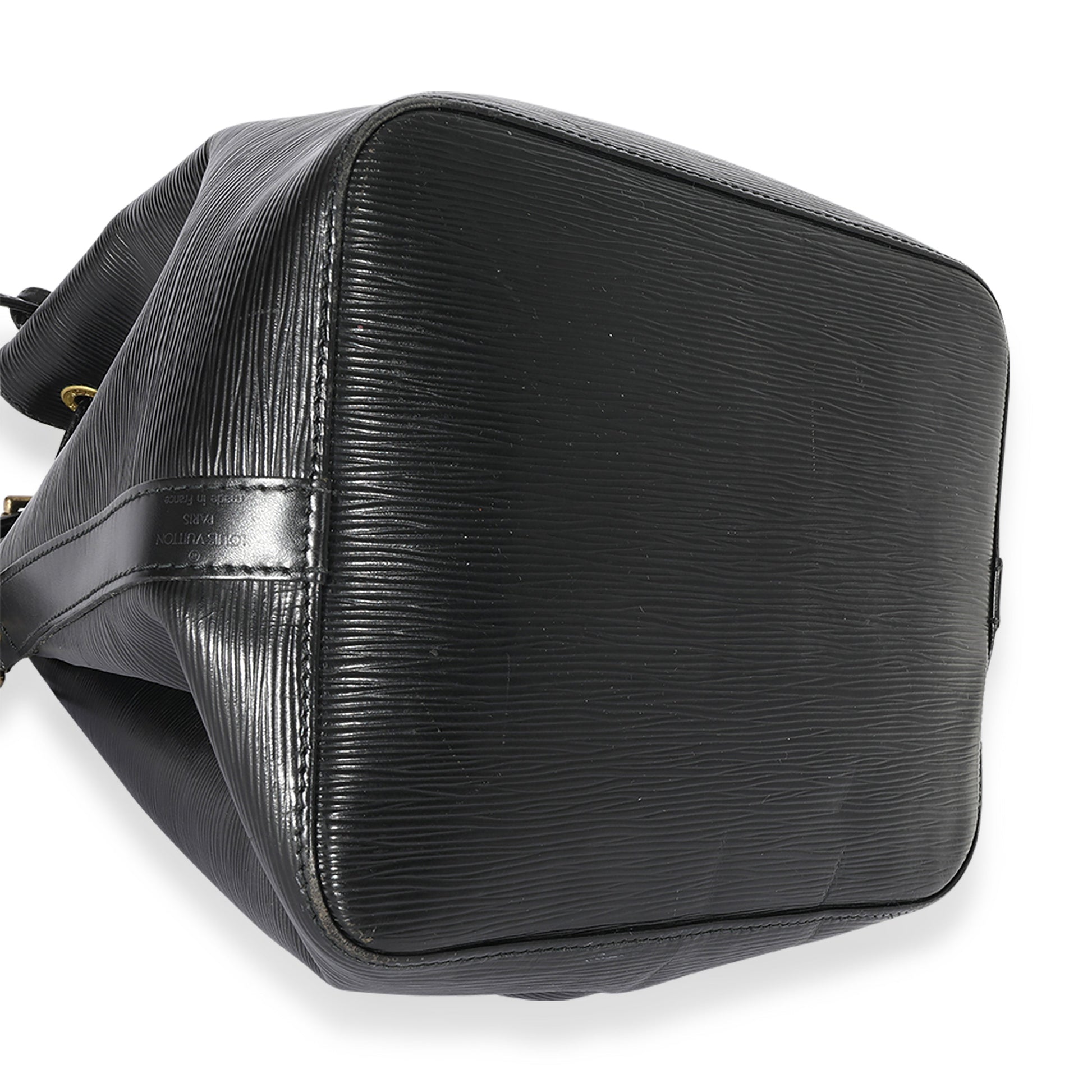 Louis Vuitton Epi Noe Leather Black Handbag