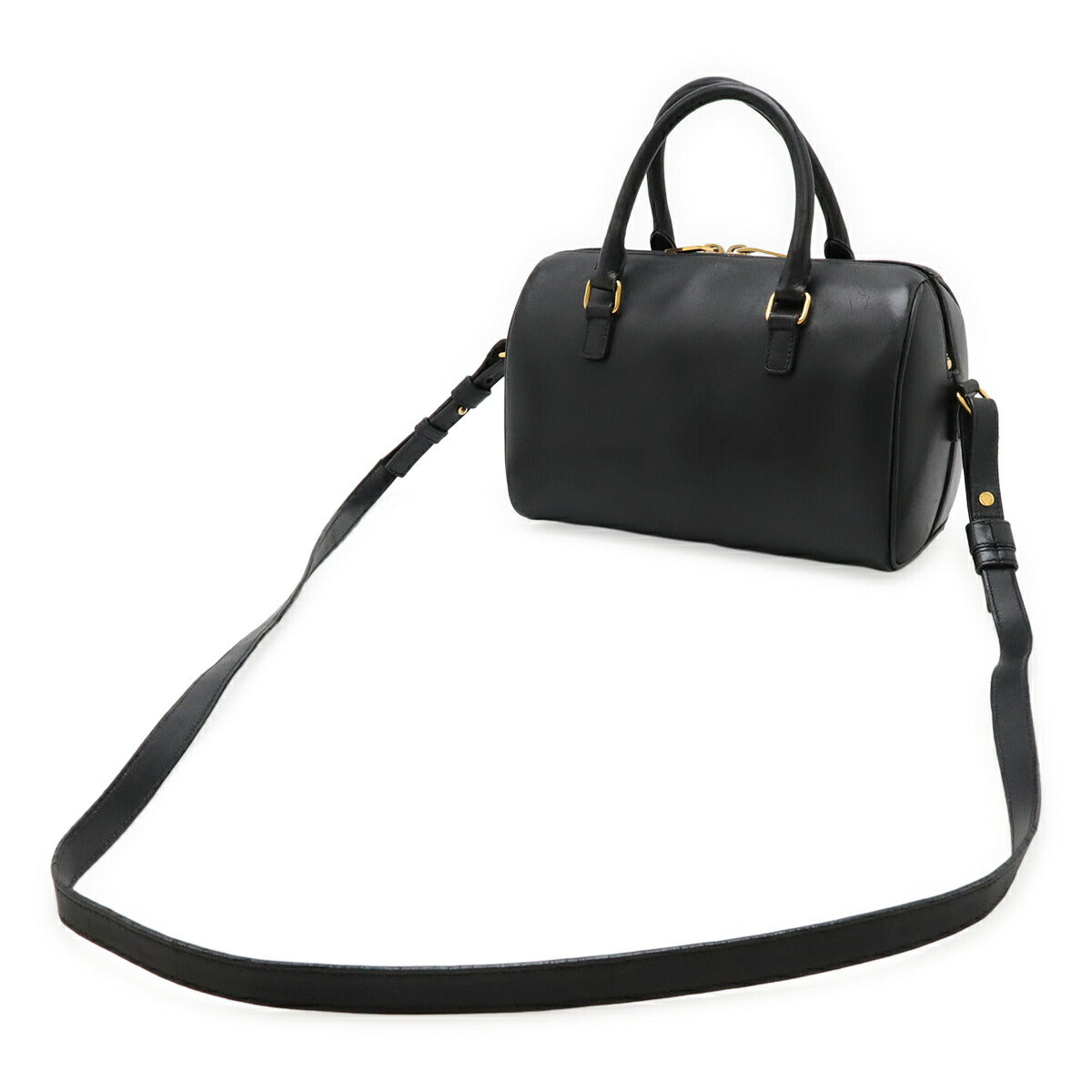 YSL Saint Laurent Paris Duffle 2Way Handbag Leather Baby Travel Bag
