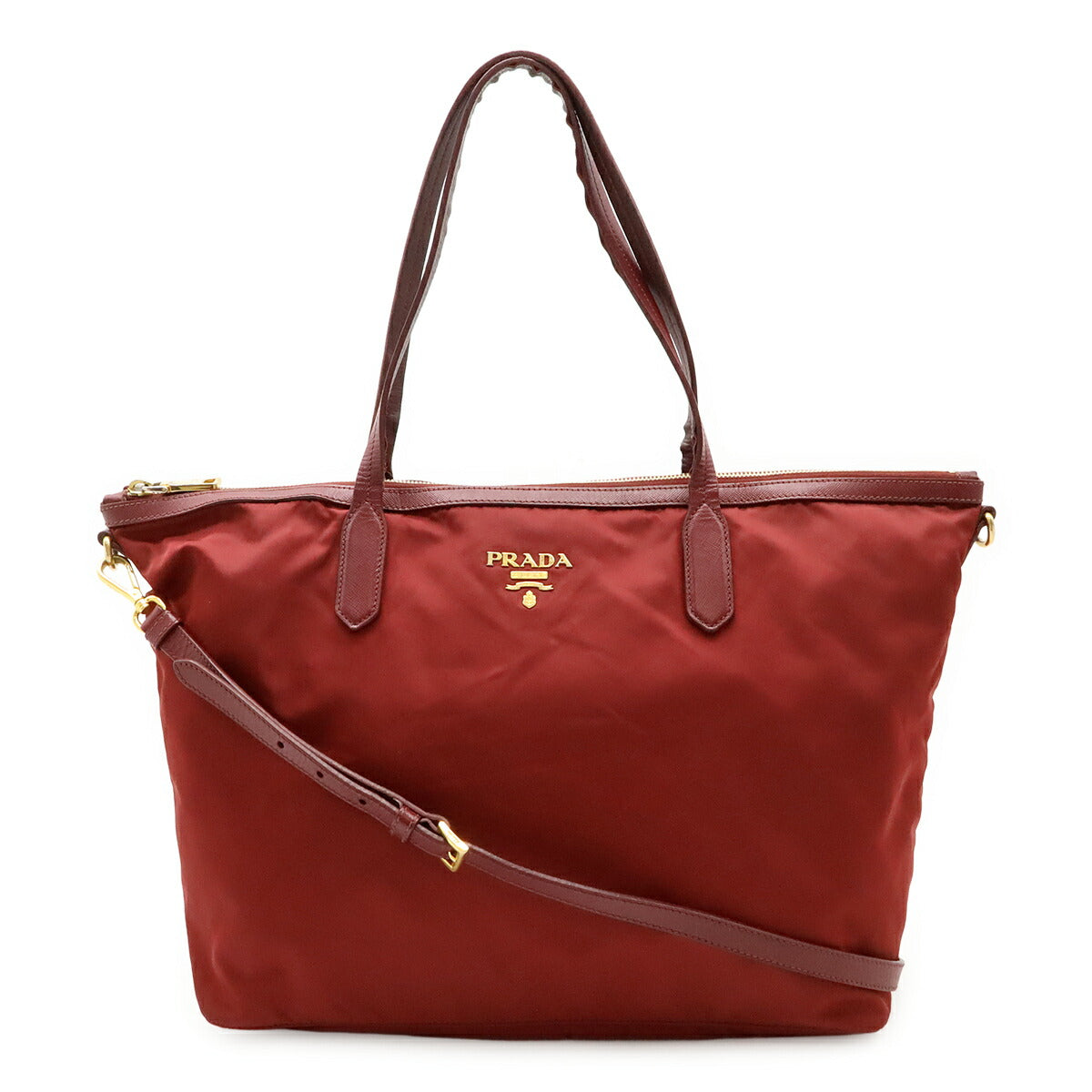 Prada 2Way Tote Bag Leather Nylon Leather Tote Bag