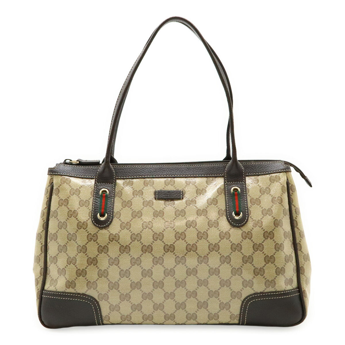 Gucci Crystal Coated Handbag Canvas Travel Bag