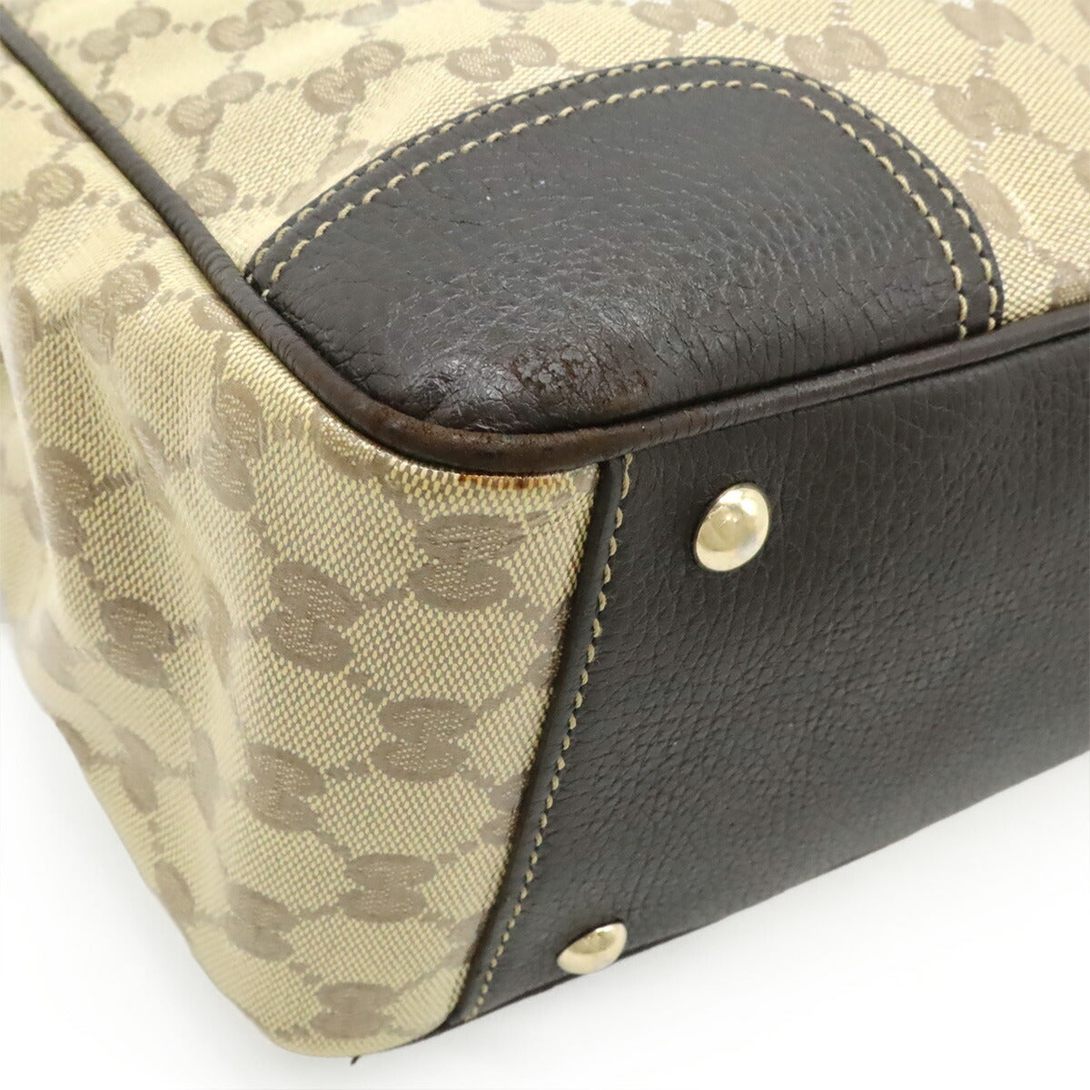 Gucci Crystal Coated Handbag Canvas Travel Bag