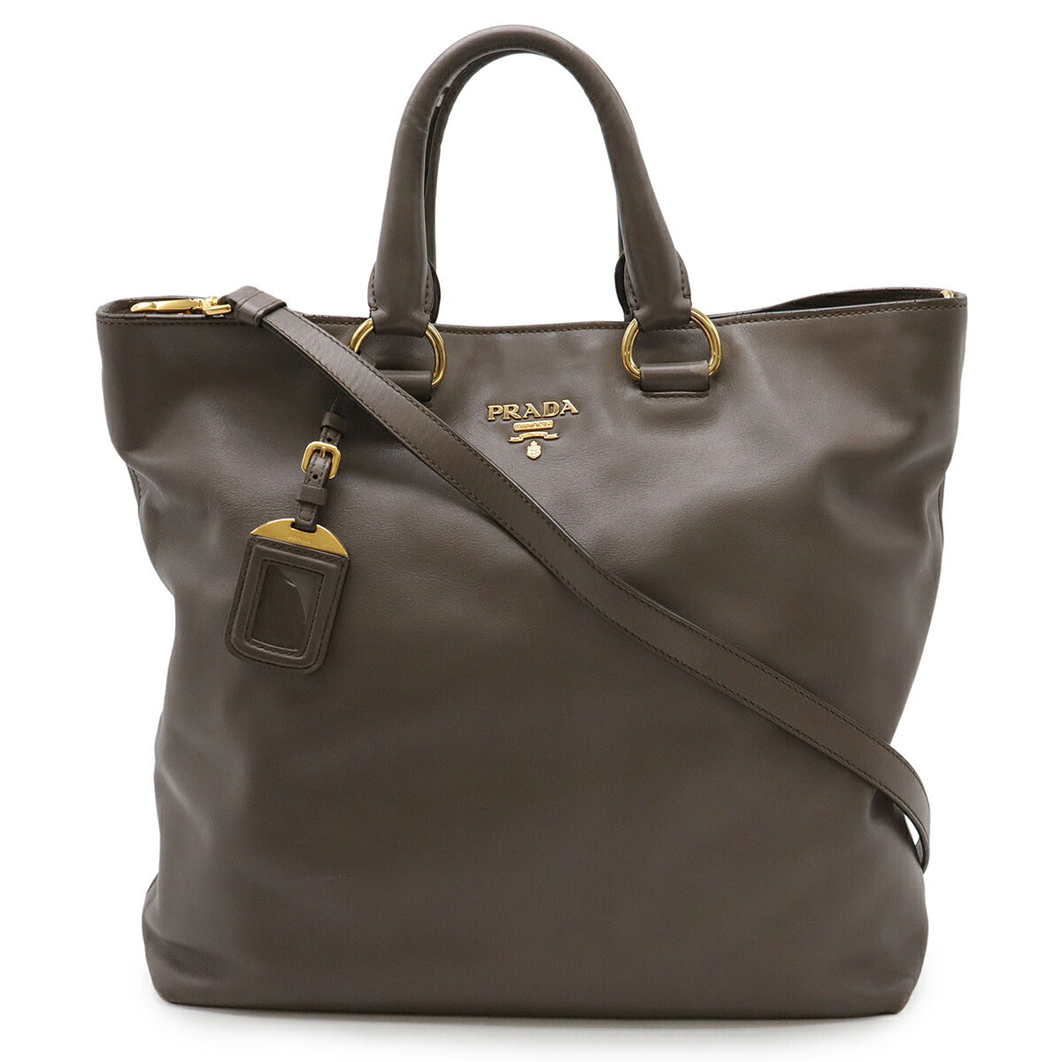 Prada 2Way Bag Leather Travel Bag 4