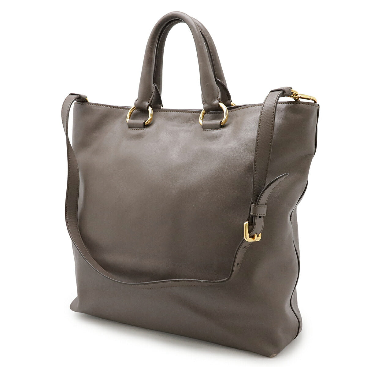 Prada 2Way Bag Leather Travel Bag 4