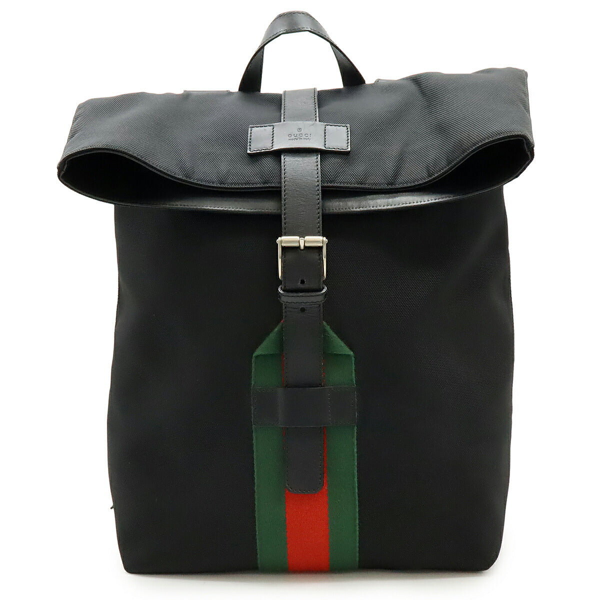 Gucci Band Techno Backpack Leather Canvas