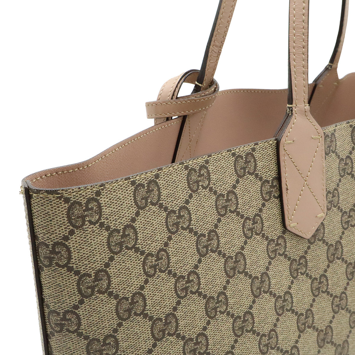 Gucci Supreme Pvc Coated 2Way Tote Bag Leather