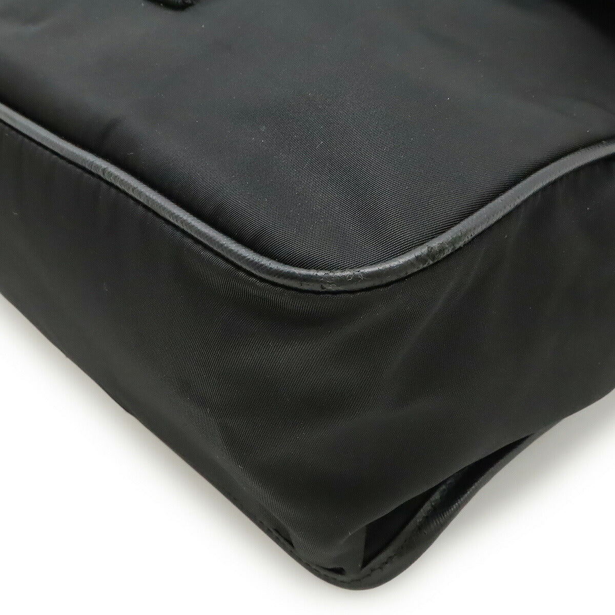 Prada Messenger Bag Leather Nylon