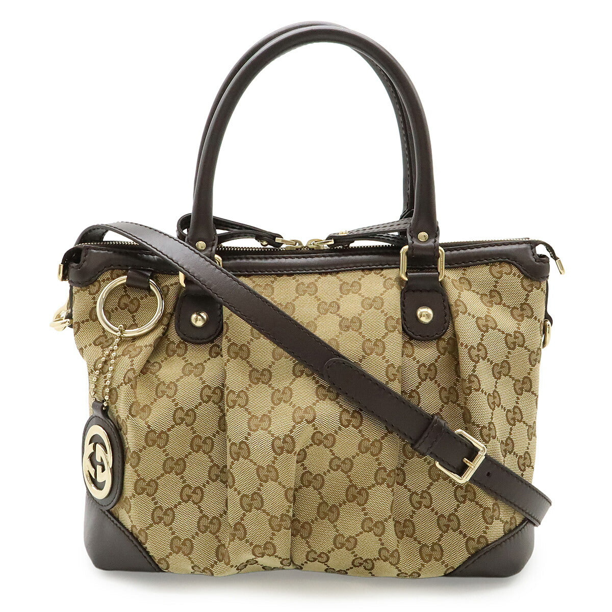 Gucci 2Way Handbag Canvas Travel Bag Handbag 5