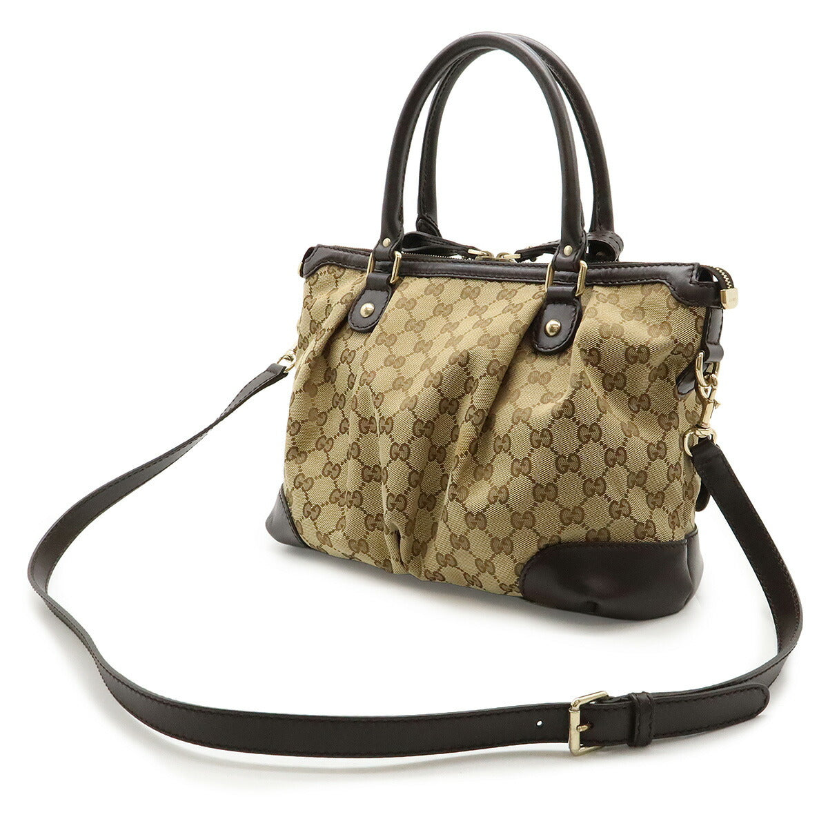 Gucci 2Way Handbag Canvas Travel Bag Handbag 5