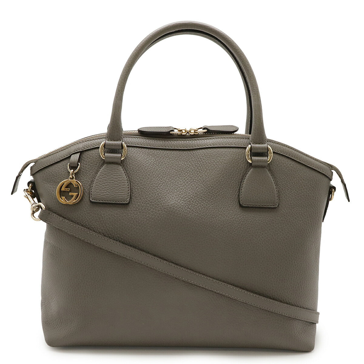 Gucci 2Way Handbag Leather Travel Bag