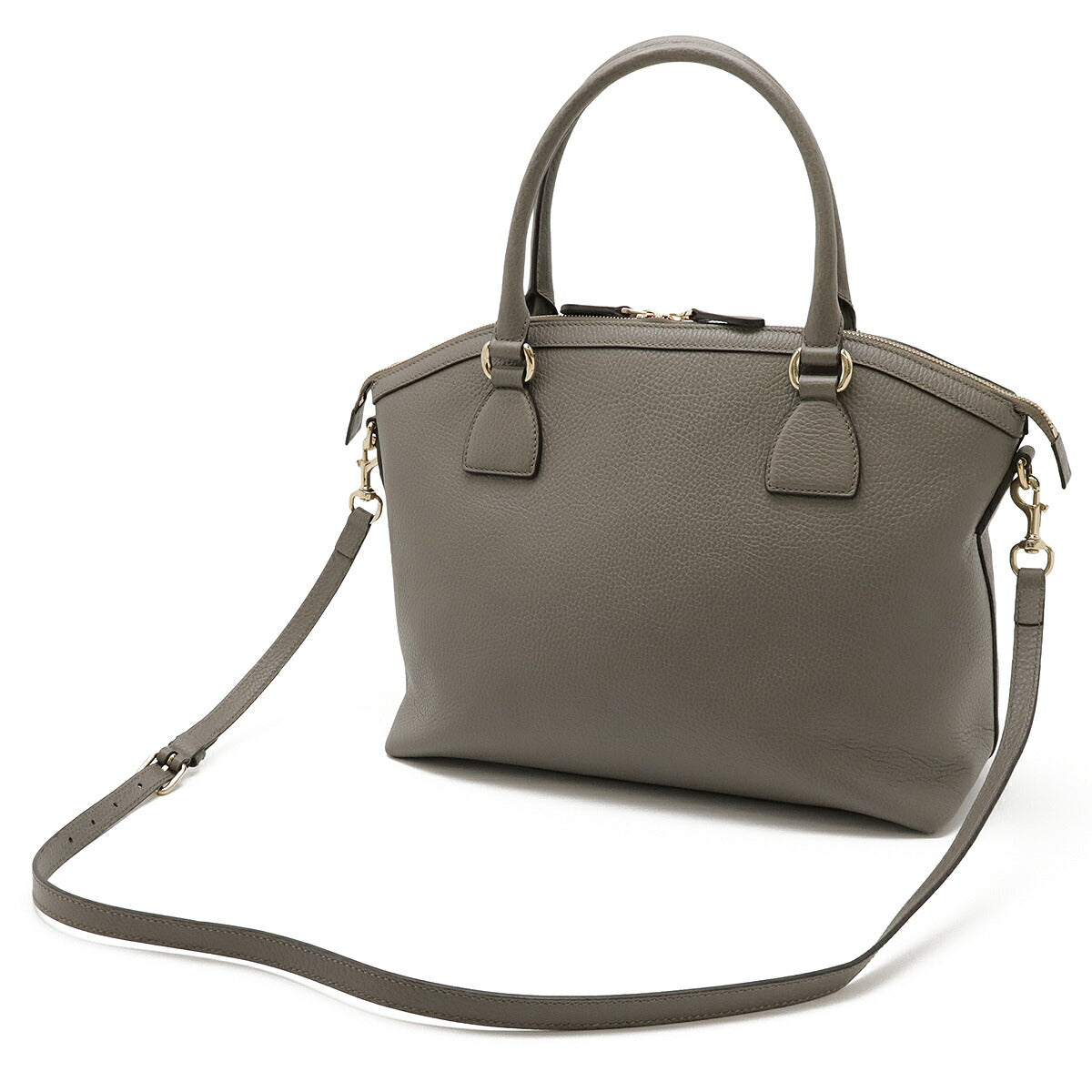 Gucci 2Way Handbag Leather Travel Bag
