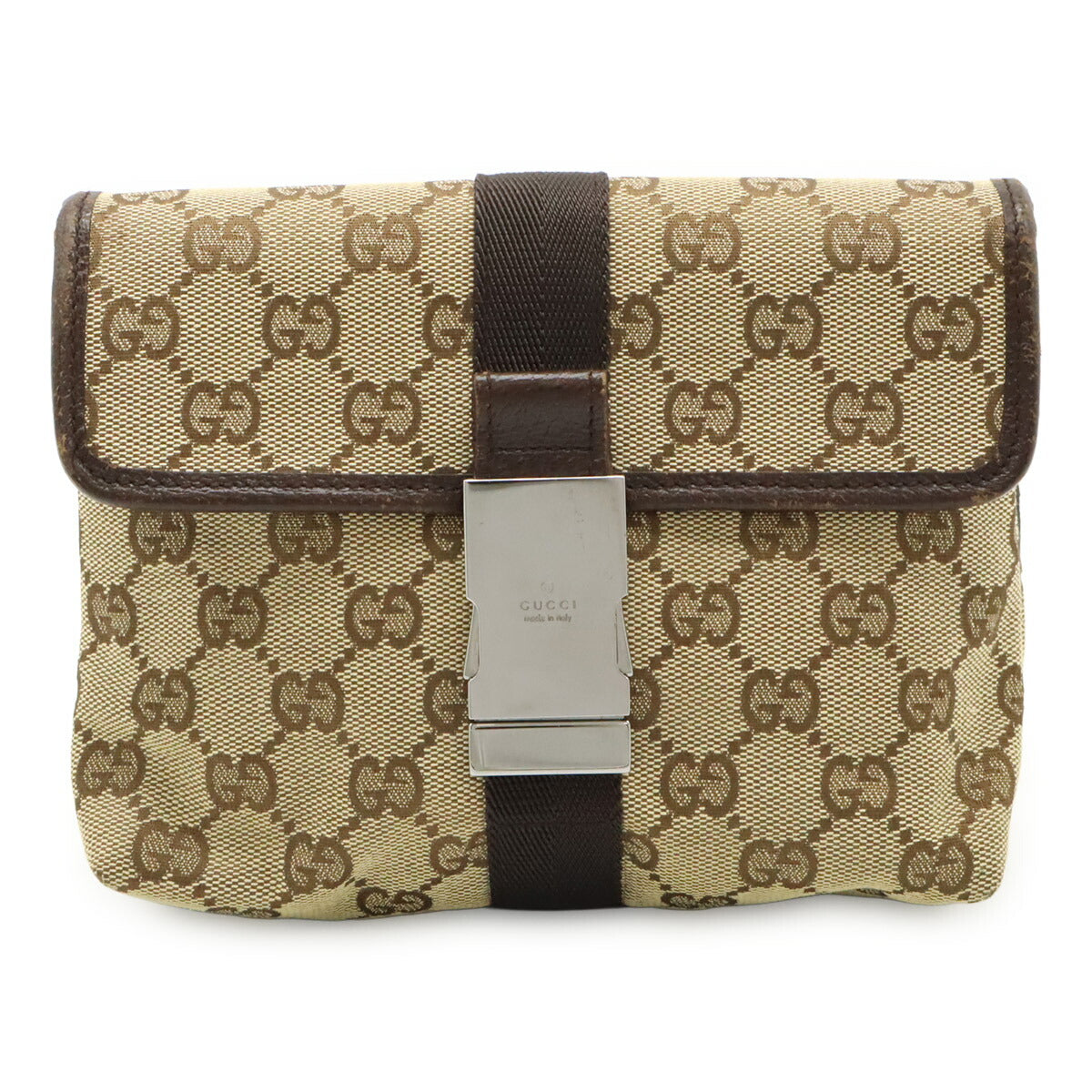 Gucci Waist Bag Leather Canvas Travel Bag Waist Bag