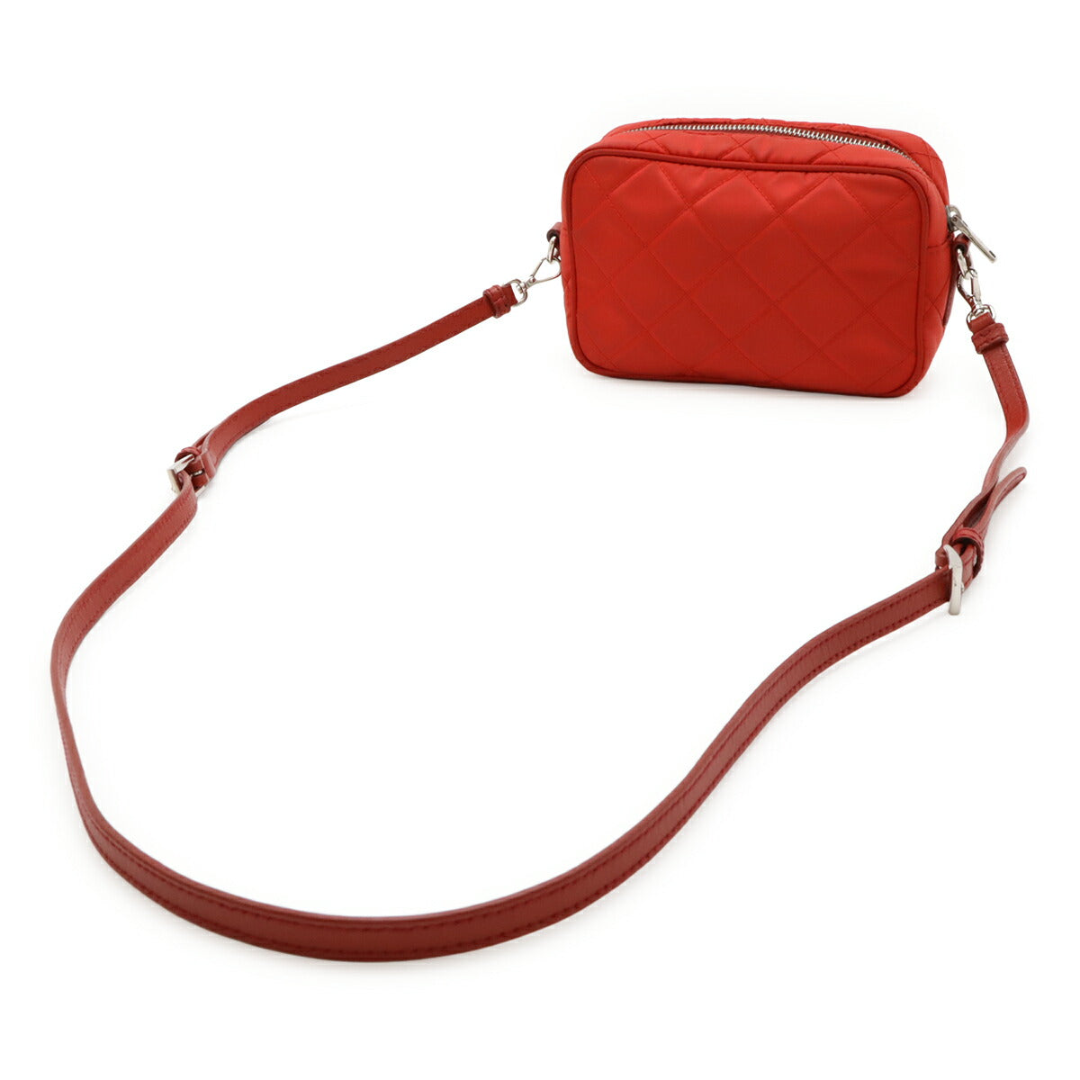 Prada 2Way Shoulder Bag Leather Nylon 2Way Shoulder Bag