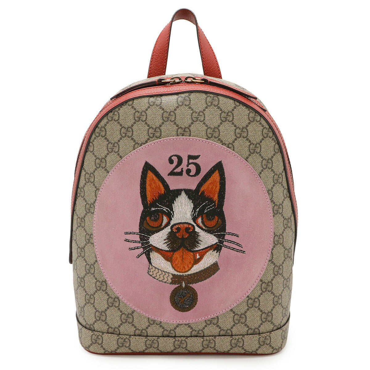 Gucci Supreme Backpack Leather Canvas Leather Backpack