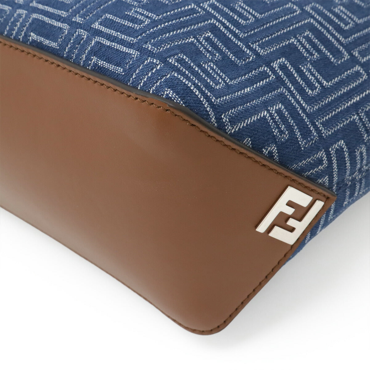 Fendi Ff Shopping Bag Ff Jacquard Handbag Tote Bag