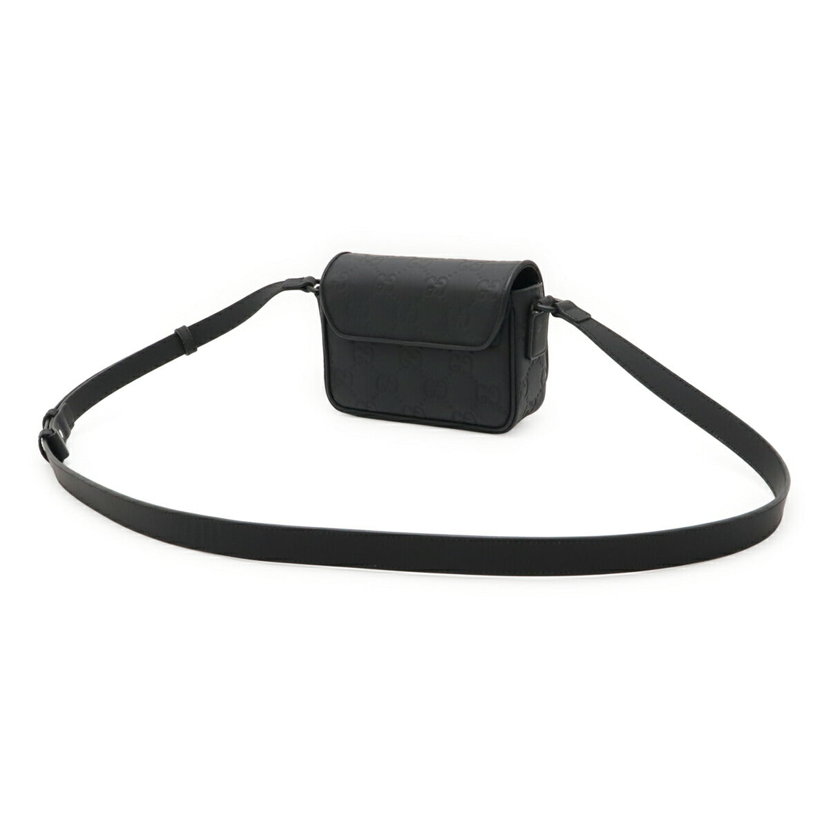 Gucci Rubber Effect Shoulder Bag Leather