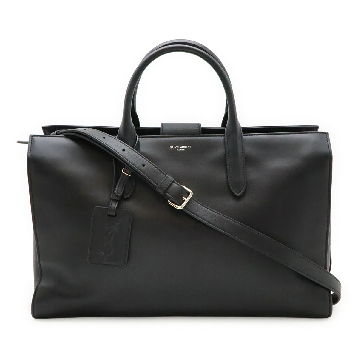YSL Saint Laurent Paris Jane 2Way Handbag Leather Travel Bag