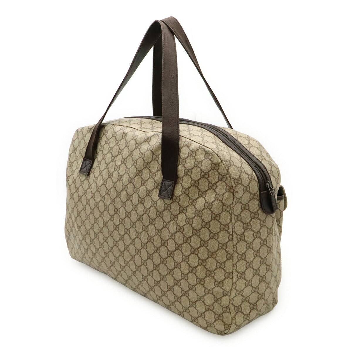 Gucci Supreme Coated Boston Bag Canvas Travel Bag