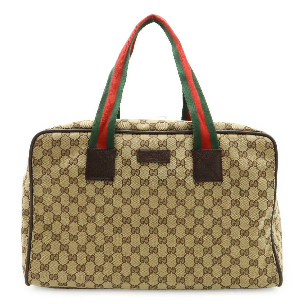 Gucci 2Way Boston Bag Canvas Travel Bag