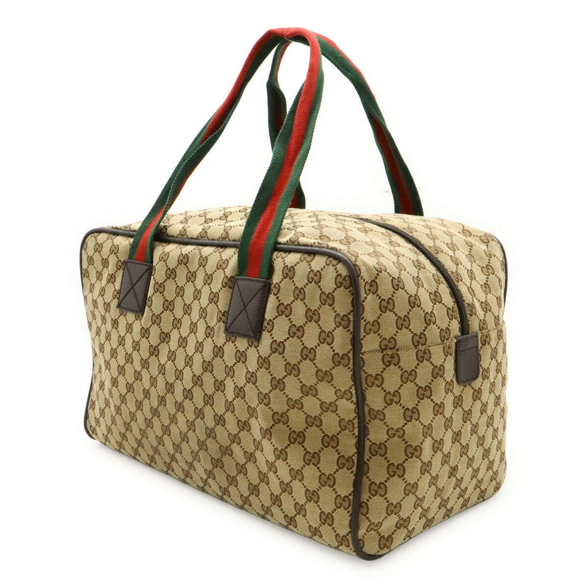 Gucci 2Way Boston Bag Canvas Travel Bag